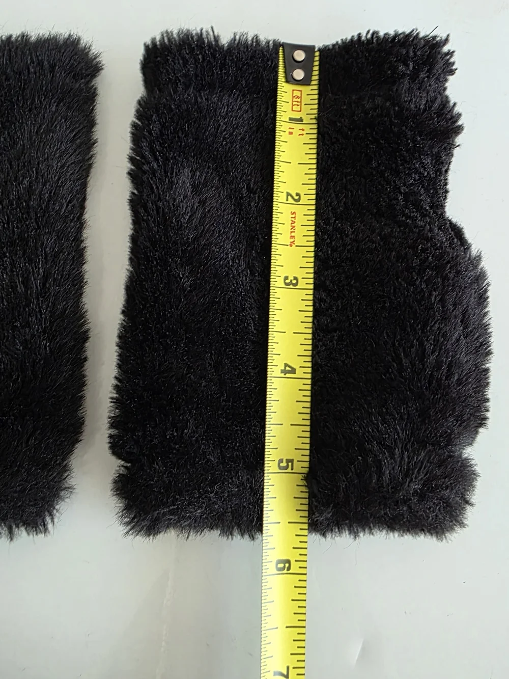 Black Faux Fur Cat Ear Headband and Paw Wristbands Set 3 Pieces Bundle.